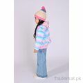 Girls Colorful Stripe Fur Jacket, Girls Jackets - Trademart.pk