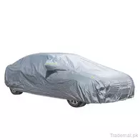 6 Layers Car Cover Waterproof All Weather for Automobiles, Outdoor Full Cover Rain Sun UV Protection with Zipper Cotton, Universal Fit for Sedan, Car Top Cover - Trademart.pk