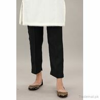 East Line Women Black Stitched Grip Trouser, Women Trousers - Trademart.pk