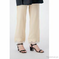 East Line Women Beige Cotton Trouser, Women Trousers - Trademart.pk