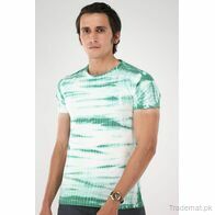 West Line Men Green Tie And Dye Cotton Tee, Men T-Shirts - Trademart.pk