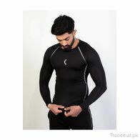 Compression Full Sleeves T-Shirt - Black, Men T-Shirts - Trademart.pk