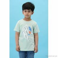 Miles Boys L-Green T-Shirt, Boys T-Shirts - Trademart.pk