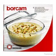 Borcam Serving Dish With Lid - Round - Serveware, Serving Dish - Trademart.pk