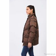 Duo-Chrome Puffer Jacket, Women Jackets - Trademart.pk
