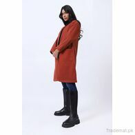 Front Open Solid Coat, Women Coat - Trademart.pk