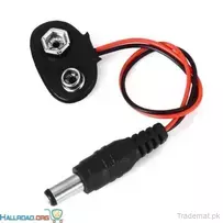 9V Battery Snap Connector to DC Male Power Adapter Cable for Arduino, Cable Connectors - Jacks - Plugs - Trademart.pk