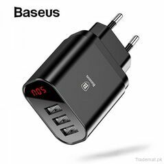 BASEUS GaN3 Lite Fast Charger 67W Type-C + USB Gallium Nitride Portable Charger Block Wall Charger Adapter – CN Standard Plug/Black, Mobile Phone Charger - Trademart.pk