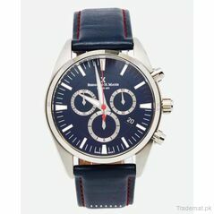 Bernhard H. Mayer Blue Stainless Steel Leather Ascent Chronograph BH06/CWP Men’s Wristwatch 44 mm, Watches - Trademart.pk