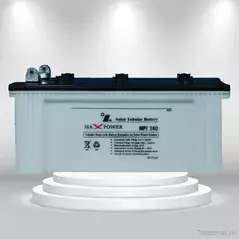 Max Power Tubular Deep Cycle Battery MPT240, Batteries - Trademart.pk