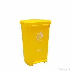 XDL-30D-3 Plastic Dustbin Yellow (30L), Dustbin - Trademart.pk