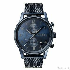 Hugo Boss Men’s Quartz Stainless Steel Blue Dial 44mm Watch 1513538, Watches - Trademart.pk