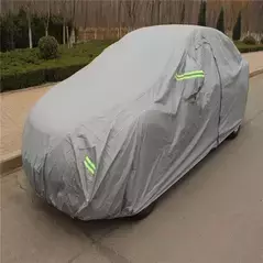 Anti UV Waterproof Snow Protection Warm Hot 3-Layers Nonwoven Inner Ppcotton Car Paint Protection Full Car Cover, Car Top Cover - Trademart.pk