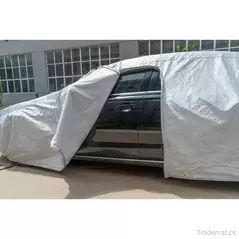 High Sunshade Waterproof Snow Protection with Mirror Pockets and Zipper Door Full Car Covers, Car Top Cover - Trademart.pk