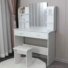 Mirror Dressing Table Hollywood Luxus Schminktisch Vanity Table, Dresser - Dressing Table - Trademart.pk