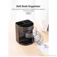 Deli Pen Stand & Desk Organizer 3 Drawers E9147, Desk Organizer - Trademart.pk
