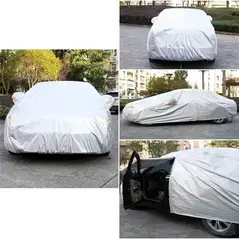 Waterproof UV Protection Windproof Rain Dust Scratch Snow Car Cover Fit Sedan Large, Car Top Cover - Trademart.pk