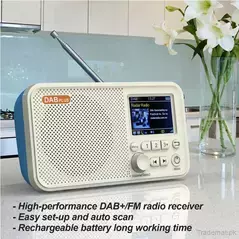 Portable Radio DAB-P8 Mini DAB/DAB+ Radio Digital Radio with FM Receiver 3W Wireless Bt Speaker TF Card U Disk MP3 Music Player, Radio - Trademart.pk