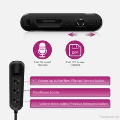 Mini Audio Voice Recorder USB Flash Professional Digital HD Dictaphone Recording Pen Denoise Long-Distance MP3 Music Player (q1), Voice Recorder - Trademart.pk