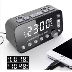 Portable DAB/FM Clock Radio with Big Size LED Display, Radio - Trademart.pk