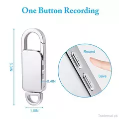 S20+ Key Ring Voice Recorder Keychain Digital Voice Recorder Voice Activated Recording USB Flash Drive Audio (s20+), Voice Recorder - Trademart.pk