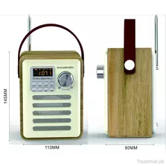 Vintage DAB Digital FM Portable Alarm Clock Radio with Big Screen Radio Useful for The Aged, Radio - Trademart.pk