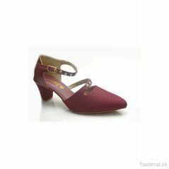 Women Maroon Court Shoes Lady90, Party Shoes - Trademart.pk