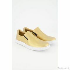 Miles Women Mustard Solid Slip-On Sneakers, Sneakers - Trademart.pk