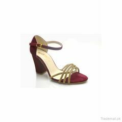 Women Maroon Partywear Glam80, Party Shoes - Trademart.pk