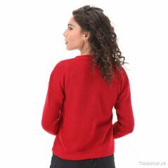 West Line Women Red Sweater, Women Sweater - Trademart.pk