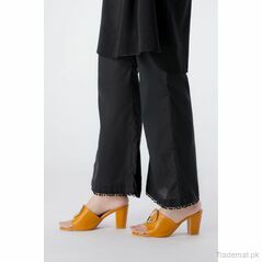 East Line Women Black Cotton Trouser, Women Trousers - Trademart.pk