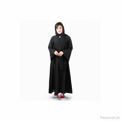 Women Solid Black Abaya Burqa 3434, Abayas - Trademart.pk
