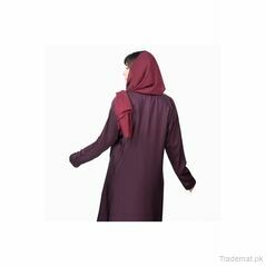Women Solid Purple Abaya Burqa 2727, Abayas - Trademart.pk