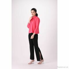 West Line Women Pink Solid Grip Top, Womens Tops - Trademart.pk