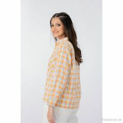 West Line Women Checkered Cotton Shirt, Womens Shirts - Trademart.pk