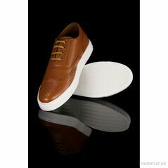Core Pu Sole Men Perforated Tan Sneaker, Sneakers - Trademart.pk
