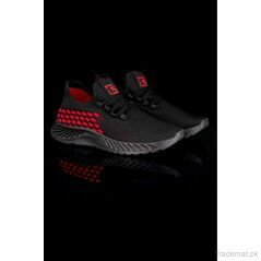 Move Men Black & Red Sports Shoes, Sport Shoes - Trademart.pk