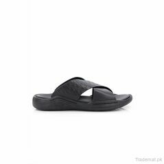 Le Confort Men Black Casual Slippers, Slippers - Trademart.pk