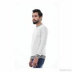 Men Level White Sweater, Men Sweaters - Trademart.pk