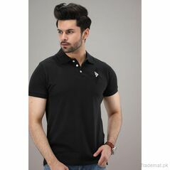 Mens Polo Black Shirt, Men Polos - Trademart.pk