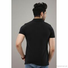 Mens Polo Black Shirt, Men Polos - Trademart.pk