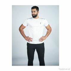 Performance T-Shirt - White, Men T-Shirts - Trademart.pk