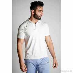 Rapid Dry Polo Shirt - White, Men Polos - Trademart.pk