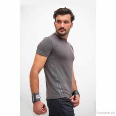 Hydra Fit Active Wear T-Shirt - Grey, Men T-Shirts - Trademart.pk