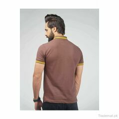 Slim Fit Polo Shirt - Brown, Men Polos - Trademart.pk