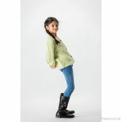 Girls Kids Level L-Green Sweaters, Girls Sweaters - Trademart.pk