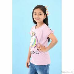 Yellow Bee Girls N-Pink T-Shirt, Girls Tops & Tees - Trademart.pk