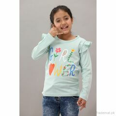 Yellow Bee Girls Lime Green T-Shirt, Girls Tops & Tees - Trademart.pk