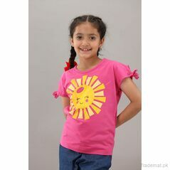 Yellow Bee Girls Dark Pink T-Shirt, Girls Tops & Tees - Trademart.pk