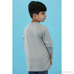 Miles Boys Grey T-Shirt, Boys T-Shirts - Trademart.pk
